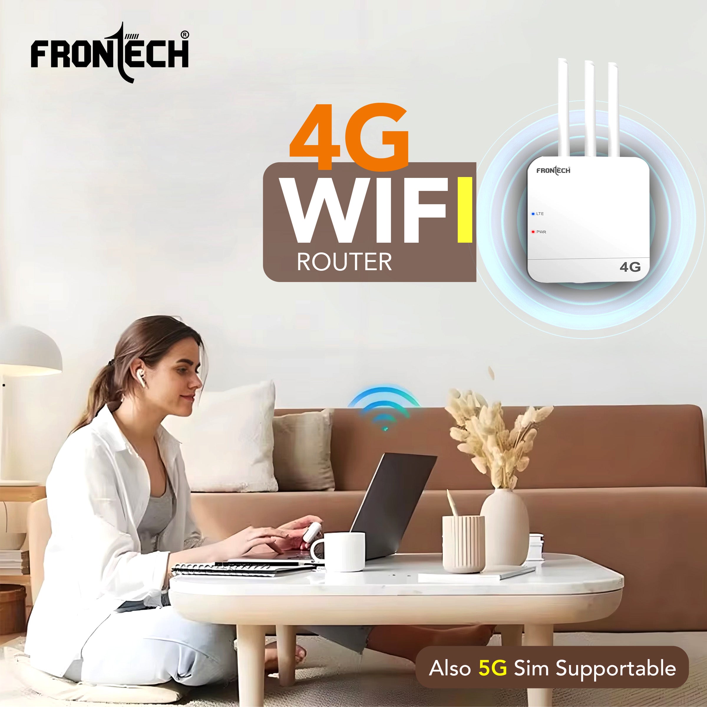 Frontech NC-0035 4G/5G WiFi Router – Blazing Speed, Compact Design & Eco-Smart Connectivity | Made in India Frontech NC-0035 4G/5G WiFi Router – Blazing Speed, Compact Design & Eco-Smart Connectivity | Made in India